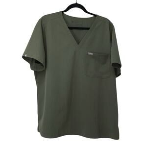 Figs Women's Catarina One Pocket Scrub Top Army Green XXL FW1000 PO: 3075